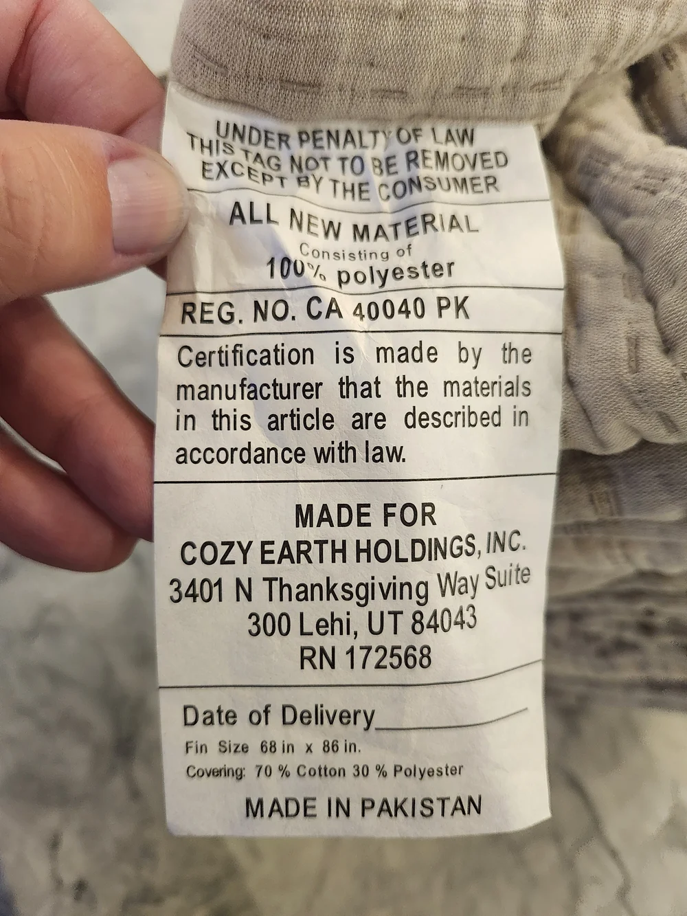 Cozy Earth Baja Matelasse Coverlet Twin Ebony Taupe NWT Luxury Bedding